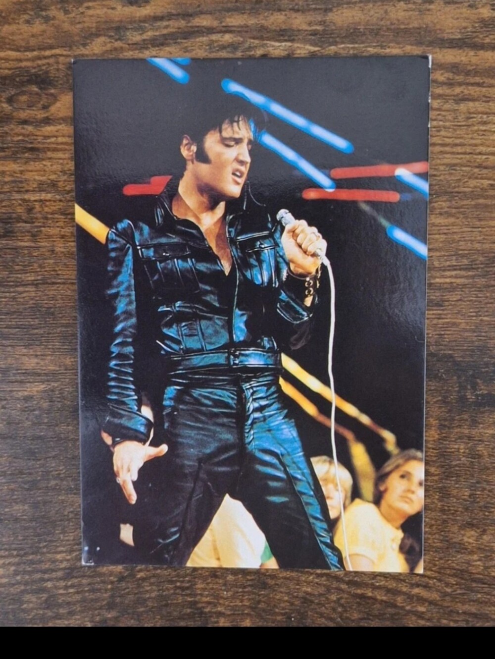 Cool Vintage 1990s Elvis Postcard- From 1968 Comeback Special Mid-South Prod.